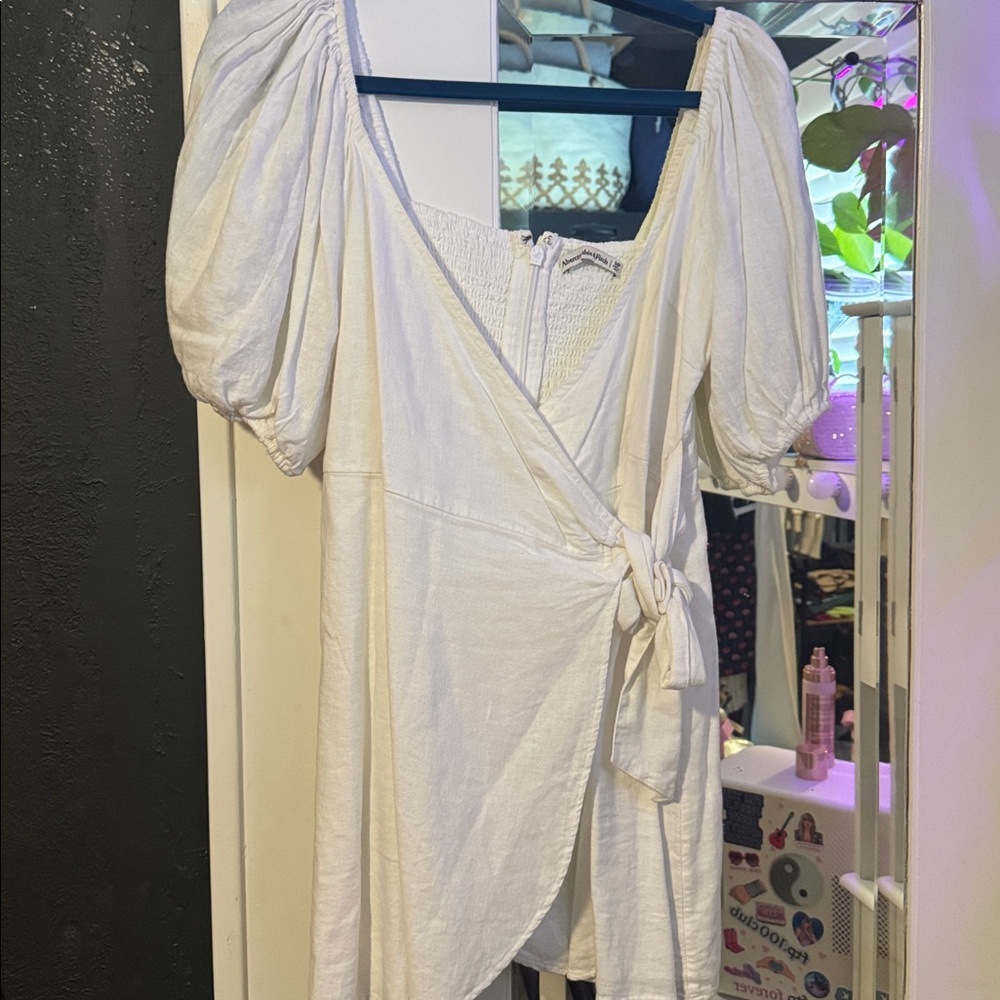 Abercrombie & Fitch White linen Dress